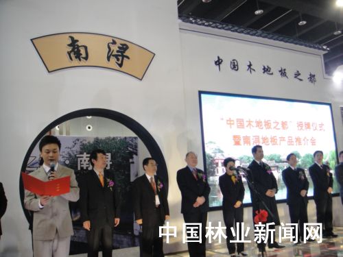南浔区通过“中国实木地板之都”评审
